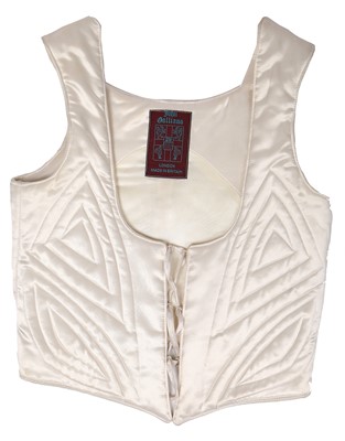 Lot 111 - A John Galliano ivory ensemble, Autumn-Winter, 'Fencing' collection, 1990-91