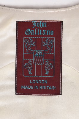 Lot 111 - A John Galliano ivory ensemble, Autumn-Winter, 'Fencing' collection, 1990-91