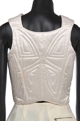 Lot 111 - A John Galliano ivory ensemble, Autumn-Winter, 'Fencing' collection, 1990-91