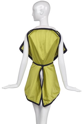 Lot 119 - A John Galliano acid-green lycra/fleece military-inspired waistcoat, 'Honcho Woman' Spring-Summer 1991