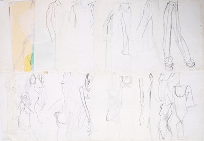 Lot 116 - A group of Julie Verhoeven for John Galliano fashion sketches, 'Honcho Woman' collection, Spring-Summer 1991