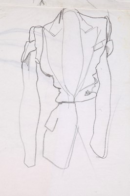 Lot 116 - A group of Julie Verhoeven for John Galliano fashion sketches, 'Honcho Woman' collection, Spring-Summer 1991