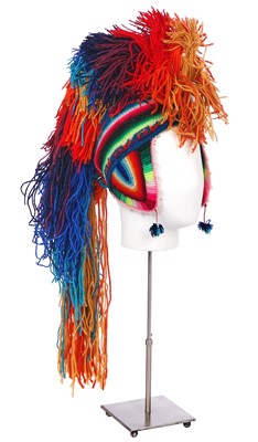 Lot 122 - A Christian Dior by John Galliano knitted 'Mohican' hat, 'Funky Folklore' collection, Autumn-Winter 2002-03