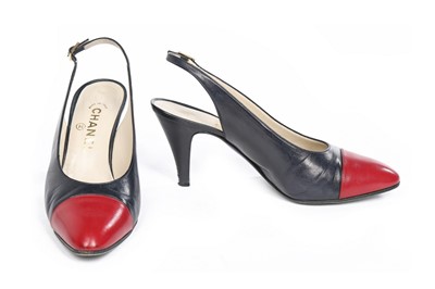 Lot 23 - Four pairs of Chanel leather shoes, probably...