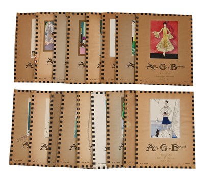 Lot 238 - Art. Goût. Beauté magazine, 'Feuillets De L'Élégance Féminine, Paris', incomplete runs 1923-1928