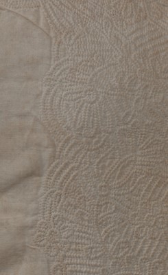 Lot 213 - A gentleman's quilted linen waistcoat, 1730s