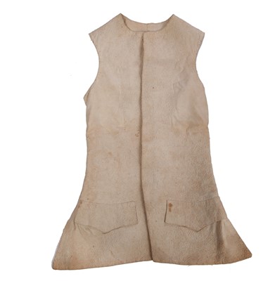 Lot 213 - A gentleman's quilted linen waistcoat, 1730s
