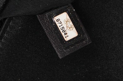 Lot 175 - A Chanel sun-beam quilted black satin evening bag, Spring-Summer 2001