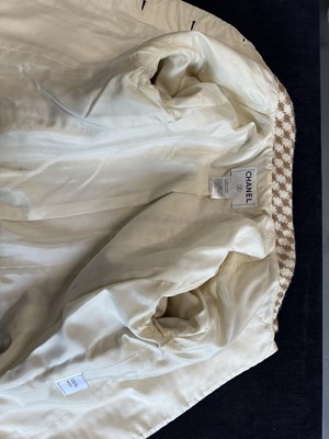 Lot 154 - A Chanel butterscotch-herringbone tweed jacket, Autumn-Winter 2000