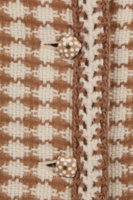 Lot 154 - A Chanel butterscotch-herringbone tweed jacket, Autumn-Winter 2000