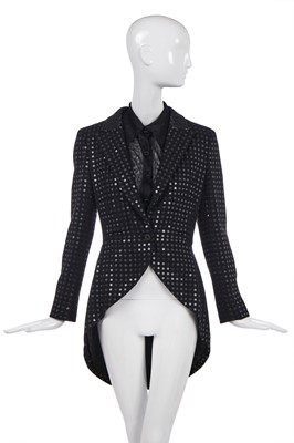 Lot 164 - A Chanel embroidered-sequin tweed tailcoat, Cruise collection, 2002