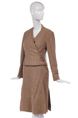Lot 158 - A Chanel flecked sand-coloured cashmere suit, Autumn-Winter 1999-2000