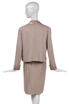 Lot 166 - A Chanel pale pink and gold lamé ensemble, Cruise, 2000