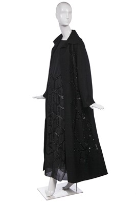 Lot 190A - An Alberta Ferretti beaded black evening ensemble, circa 1998