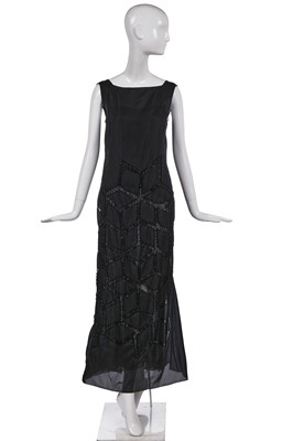Lot 190 - An Alberta Ferretti beaded black evening ensemble, circa 1998