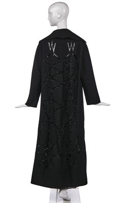 Lot 190 - An Alberta Ferretti beaded black evening ensemble, circa 1998