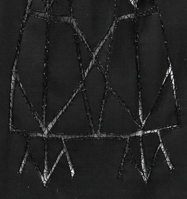 Lot 190 - An Alberta Ferretti beaded black evening ensemble, circa 1998