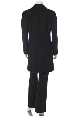 Lot 6 - A Chanel ink-blue cashmere suit, Autumn-Winter 2000-01