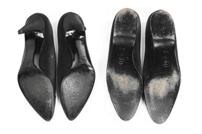 Lot 24 - Four pairs of black Chanel shoes, 1990s-modern,...