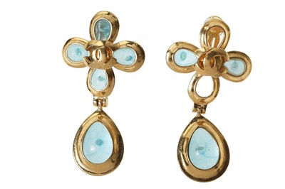 Lot 16 - Two pairs of Chanel clip-on earrings, 1990s