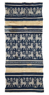Lot 494 - Two woven gothic towels, Perugia, Italian, 1400-1500