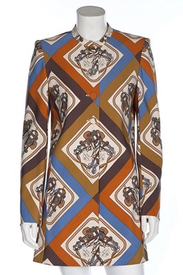 Lot 26 - An Hermès 'Brides de Gala' printed silk jacket,...