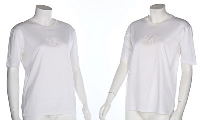 Lot 26 - An Hermès 'Brides de Gala' printed silk jacket,...