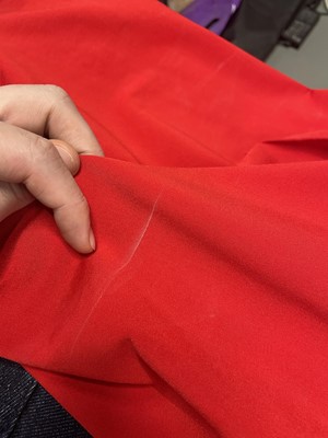 Lot 245 - A Swanky Modes red lycra 'Amorphous' dress, circa 1978