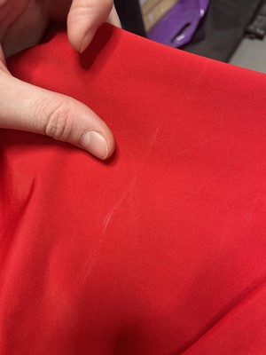 Lot 245 - A Swanky Modes red lycra 'Amorphous' dress, circa 1978