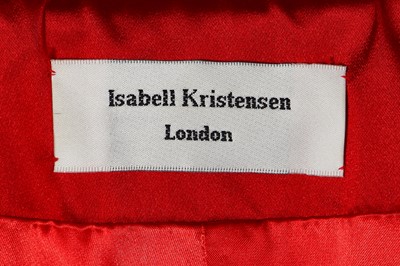 Lot 96 - Mystic Meg's bespoke Isabell Kristensen red satin gown, circa 1995