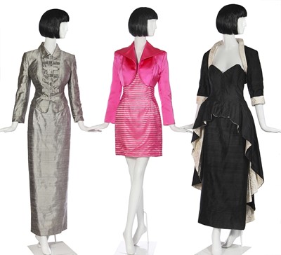 Lot 105 - Mystic Meg's bespoke Isabelle Kristensen Barbie-pink tulle sleeved-cloak, circa 1995