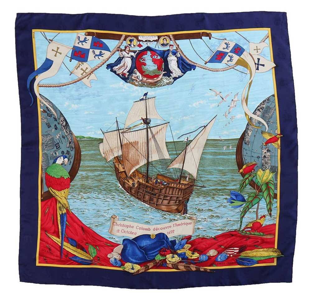 Lot 27 - Four Hermès printed silk scarves, 1980s-90s,...