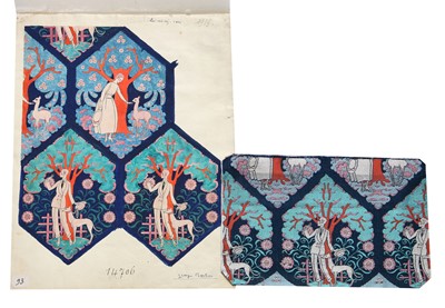 Lot 73 - George Barbier original design for 'Le Rendez-vous', 1919