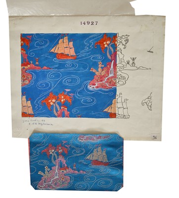 Lot 76 - George Barbier original design for 'L'isle Mysterieuse', 1919
