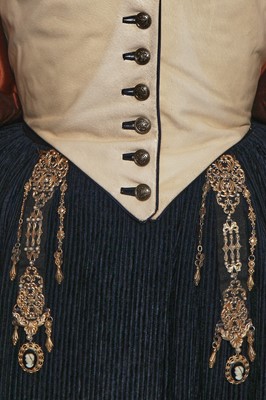 Lot 7 - Keira Knightley's costume as Georgiana, Duchess of Devonshire in the film 'The Duchess', 2008
