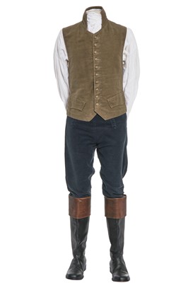 Lot 9 - Aidan Turner's costume as Ross Poldark for the TV series 'Poldark' 2016-2019