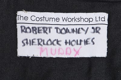 Lot 22 - Robert Downey Junior's costume as Sherlock Holmes in the film 'Sherlock Holmes', 2009