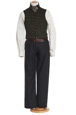 Lot 22 - Robert Downey Junior's costume as Sherlock Holmes in the film 'Sherlock Holmes', 2009