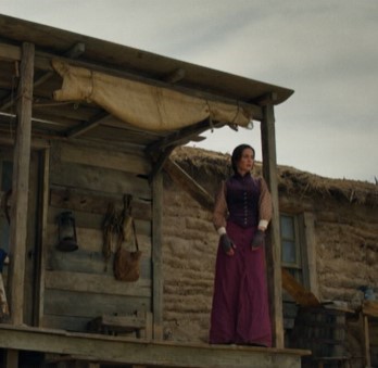 Lot 25 - Emily Blunt's costume as Cornelia Locke for the TV mini-series 'The English' 2022