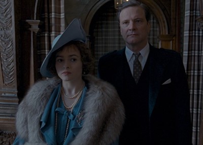 Lot 61 - Helena Bonham Carter's costume as Queen Elizabeth (The Queen Mother) in the film The King's Speech, 2010