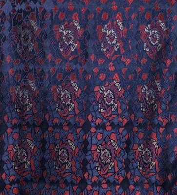 Lot 52 - David Suchet's art-deco style brocade dressing gown and slippers worn in the role of Hercule Poirot' in the TV series 'Poirot' 2003-2013