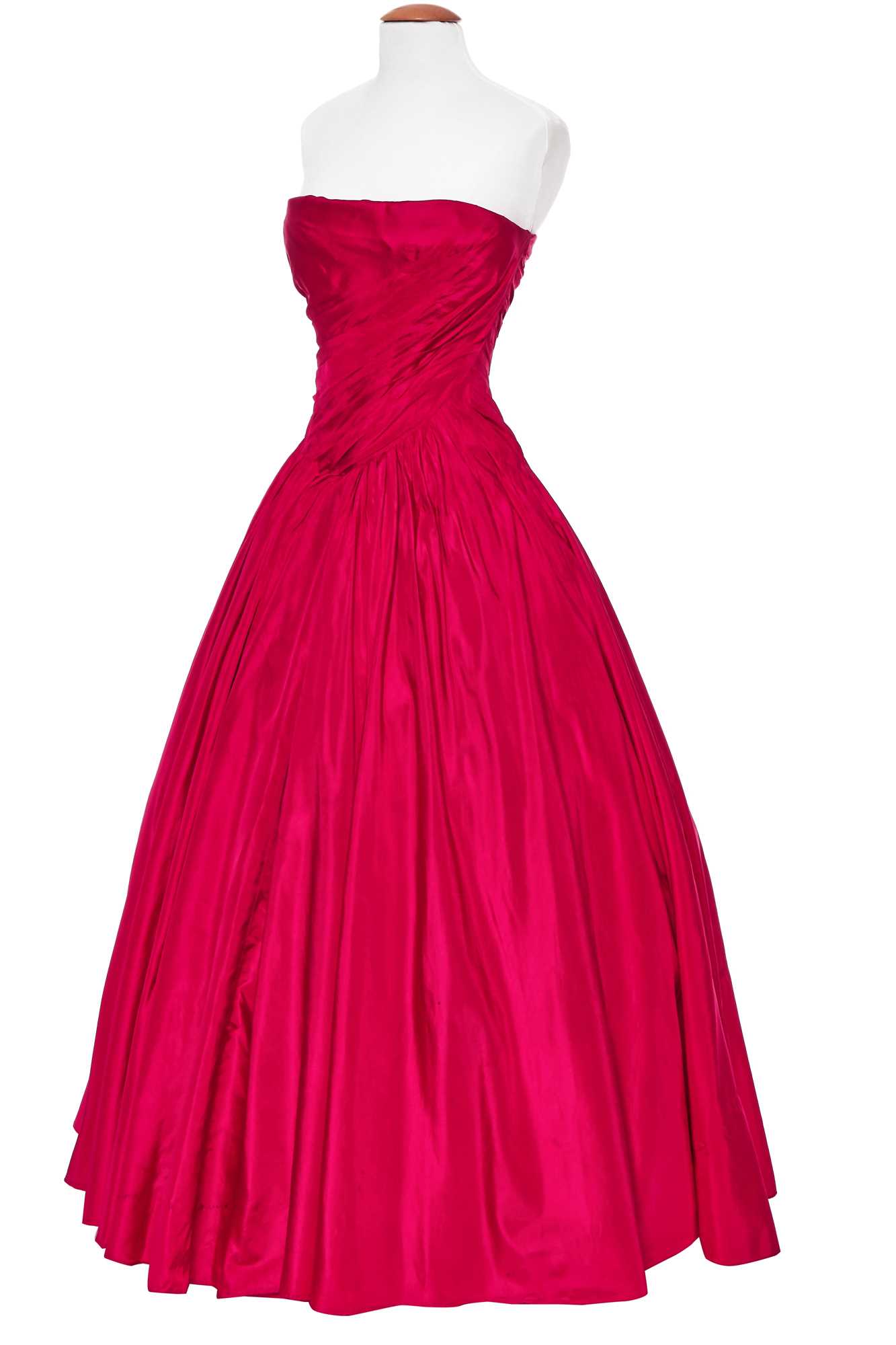 Lot 63 - Madonna's Christian Dior silk taffeta ball gown circa 1953, worn in the role of Eva Peron in the film 'Evita', 1996