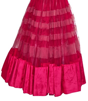 Lot 63 - Madonna's Christian Dior silk taffeta ball gown circa 1953, worn in the role of Eva Peron in the film 'Evita', 1996