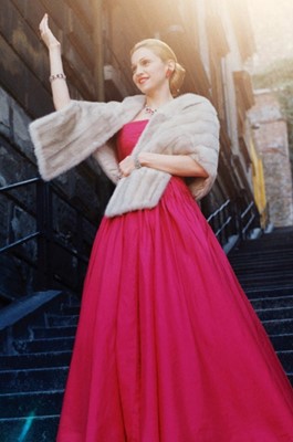 Lot 63 - Madonna's Christian Dior silk taffeta ball gown circa 1953, worn in the role of Eva Peron in the film 'Evita', 1996