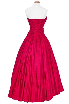 Lot 63 - Madonna's Christian Dior silk taffeta ball gown circa 1953, worn in the role of Eva Peron in the film 'Evita', 1996