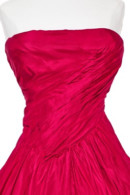 Lot 63 - Madonna's Christian Dior silk taffeta ball gown circa 1953, worn in the role of Eva Peron in the film 'Evita', 1996
