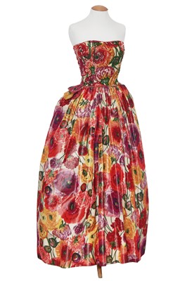 Lot 69 - A beaded taffeta ball gown attributed to Jacques Heim, late 1950s, used in the film 'Evita' 1996