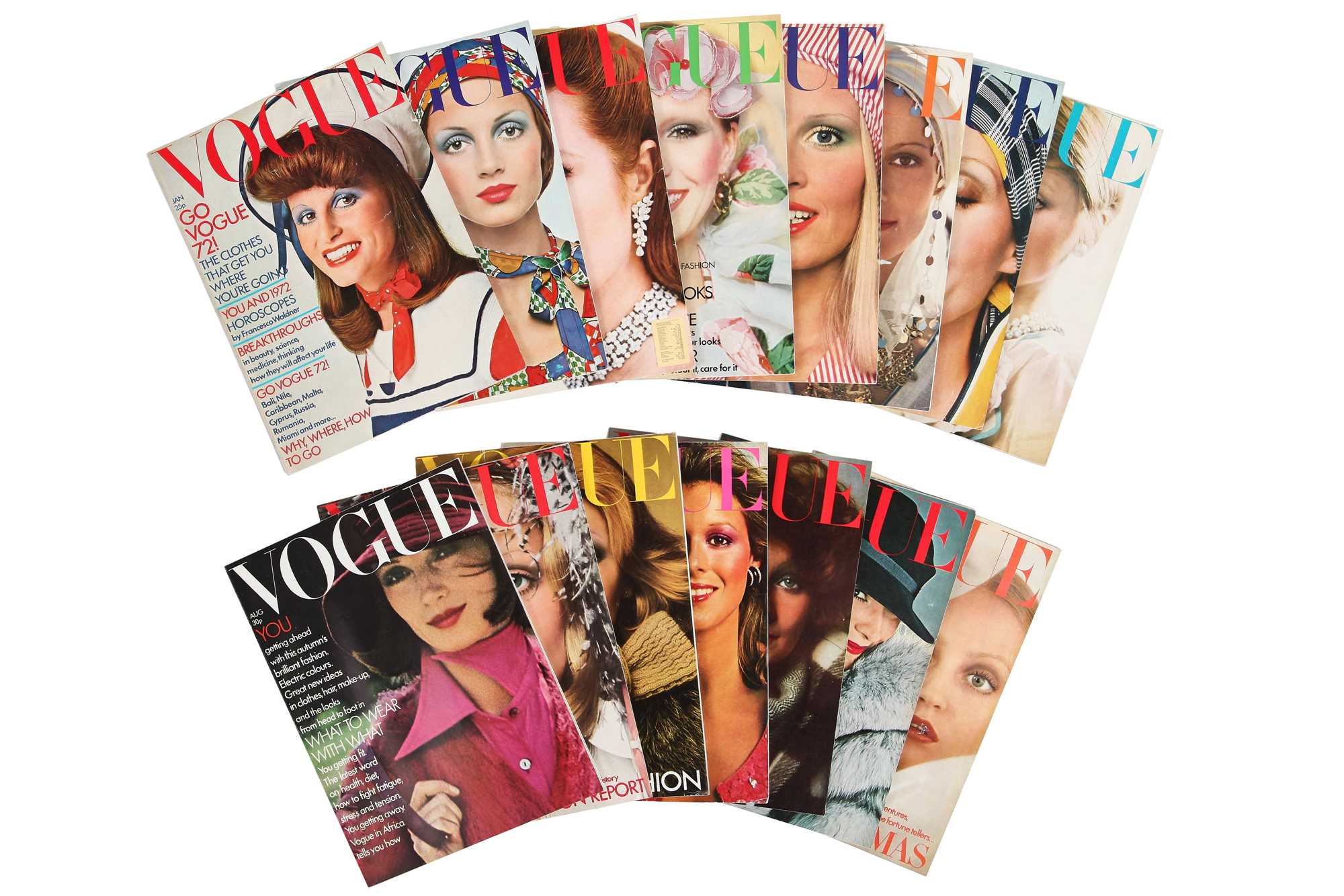 Lot 53 - British Vogue, 1972, complete run