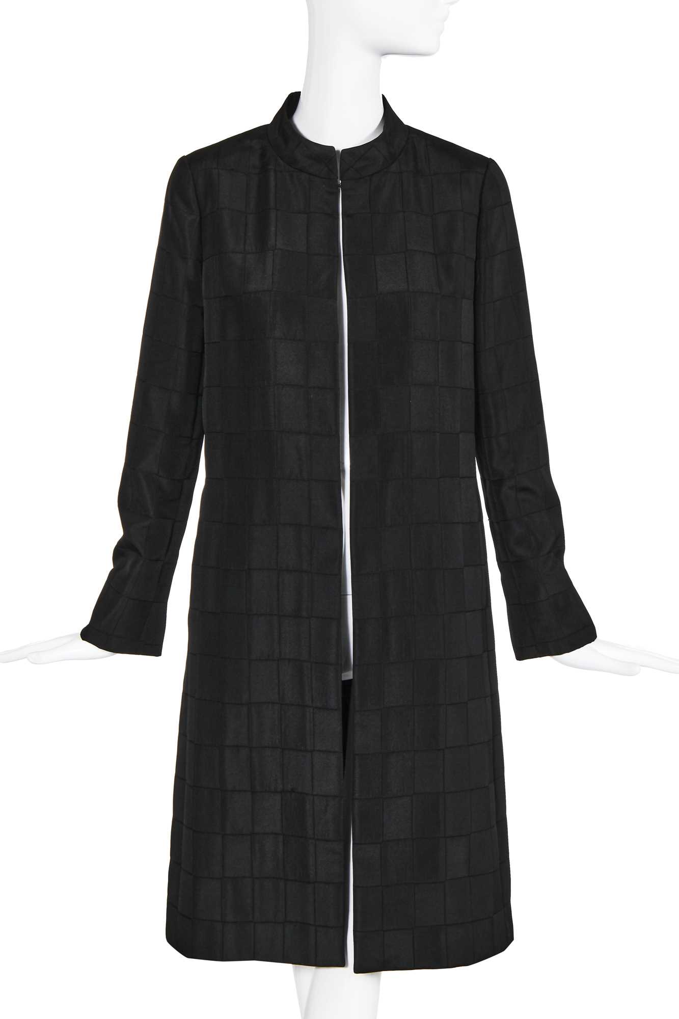 Lot 6 - A Chanel black faille evening coat, Autumn-Winter 2000-01