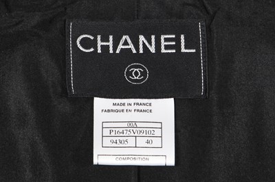 Lot 6 - A Chanel black faille evening coat, Autumn-Winter 2000-01